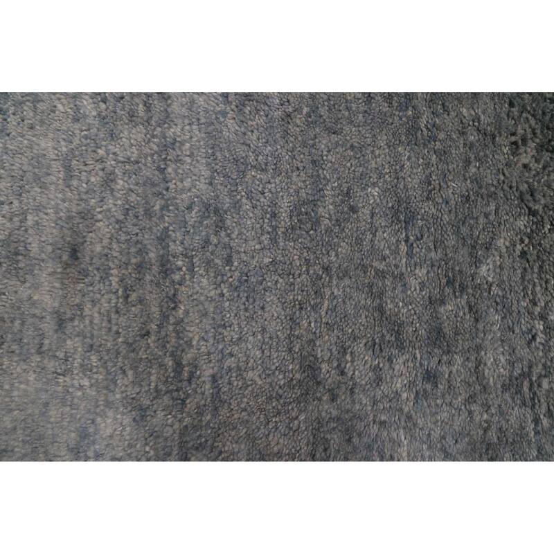ECARPETGALLERY Hand-knotted Pak Finest Gabbeh Denim Blue Wool Rug - 8'6 x 10'3