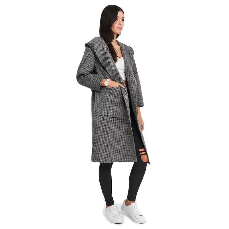 Walk This Way Wool Blend Oversized Coat