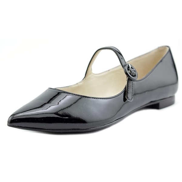 Marc Fisher Stormy Women Pointed Toe Leather Black Mary Janes