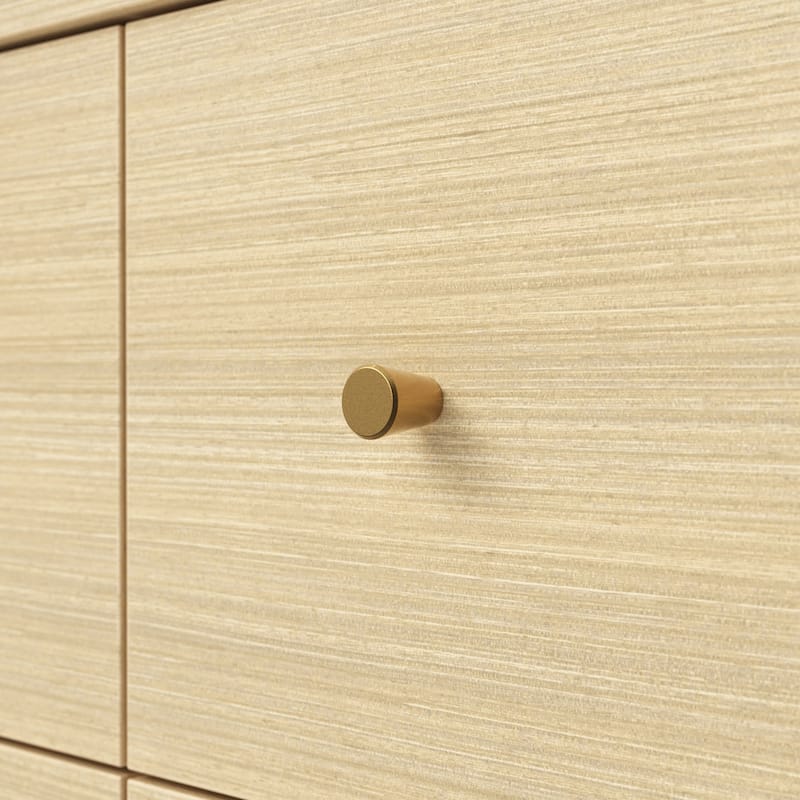 63” Solid Wood 6 Drawer Dresser – Semi-Assembled Modern Farmhouse Wide Chest with Soft-Close Undermount Slides