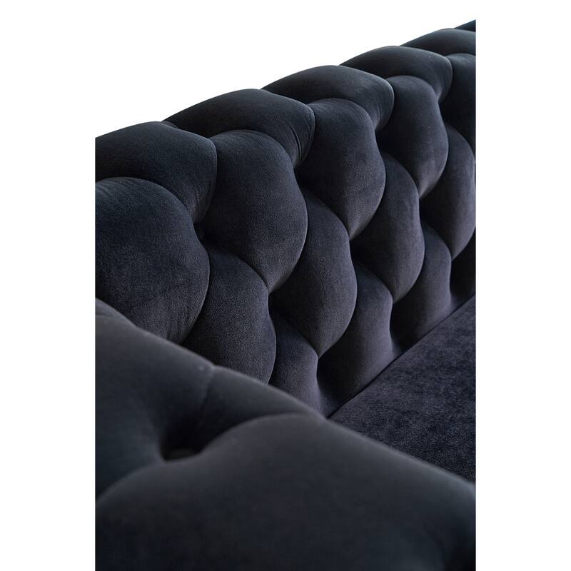 Modern Tufted Velvet Sofa