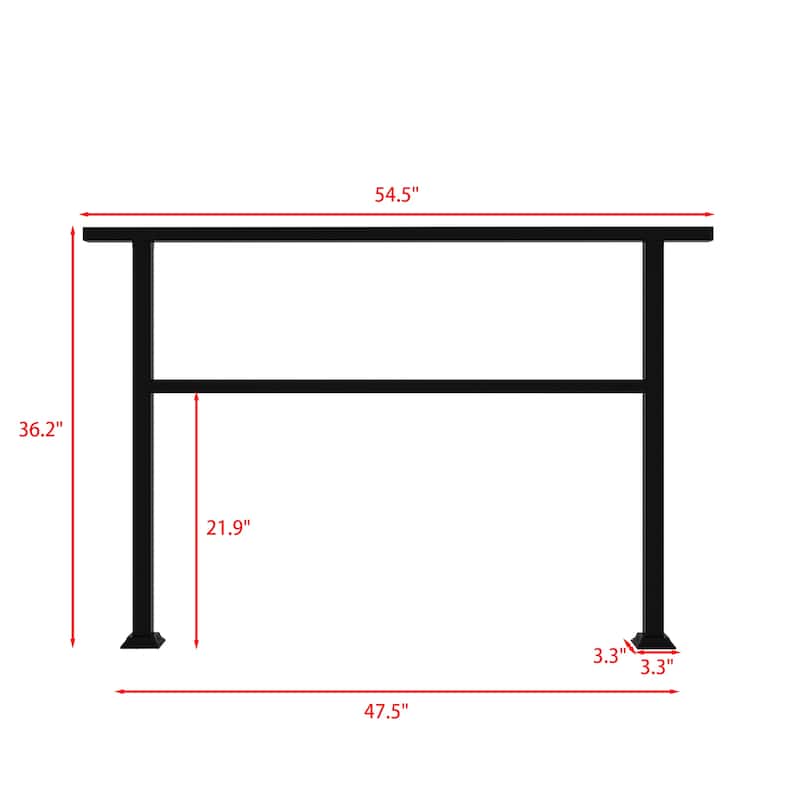 Flexible Outdoor Handrail Kit for Stairs (2-5 Steps)