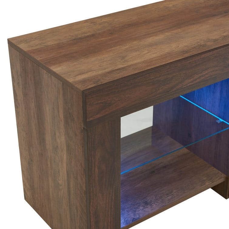 78.7'' Wood Media Console TV Stand Classic Entertainment Center