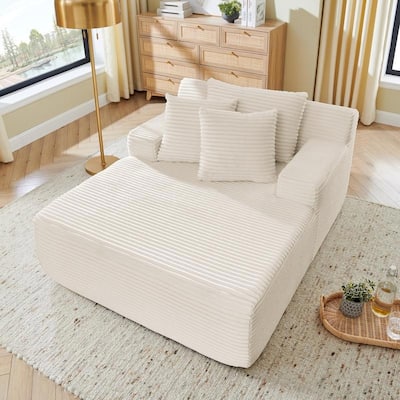 Velvet Lazy Lounge Chair, Fluffy Single Chair, No Assembly Required