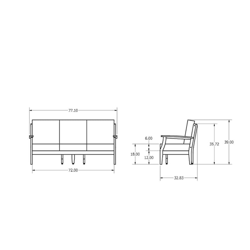 HIGHWOOD Lehigh Deep Seating Sofa