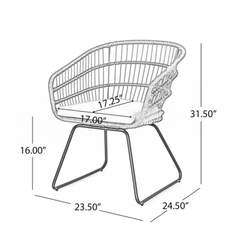 2PCS Chair with 2 Cushions
