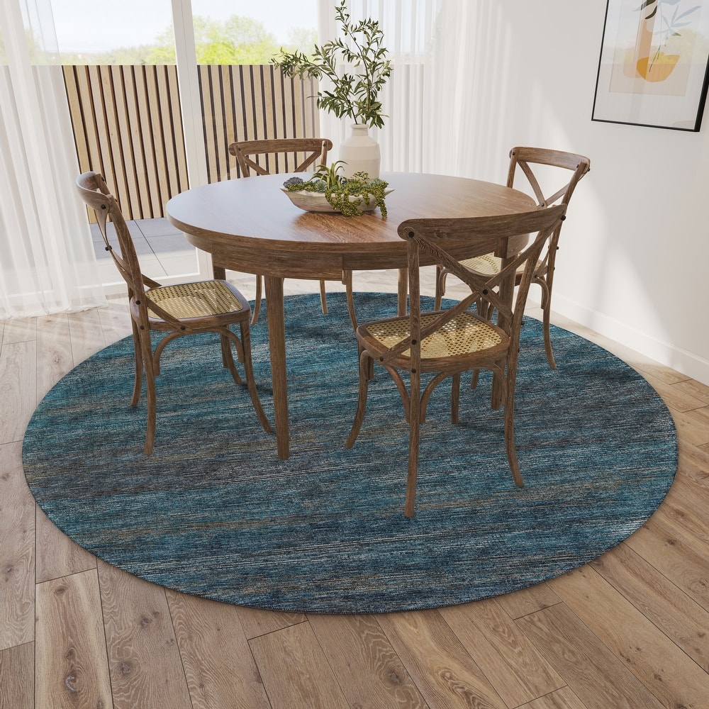 Indoor/ Outdoor Marston Dynamic Transitional Striped Washable Area Rug