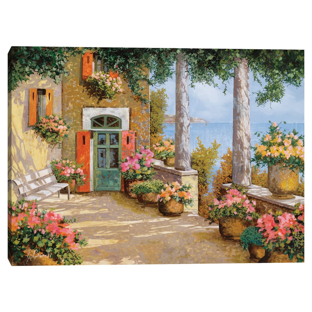 Le Colonne Sulla Terrazza by Guido Borelli Canvas Art Print