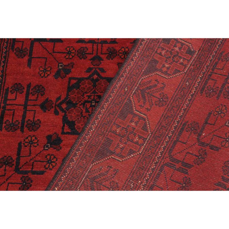 Southwestern Biljik Khal Mohammadi Bristol Red/Black Rug - 4'2'' x 6'4''
