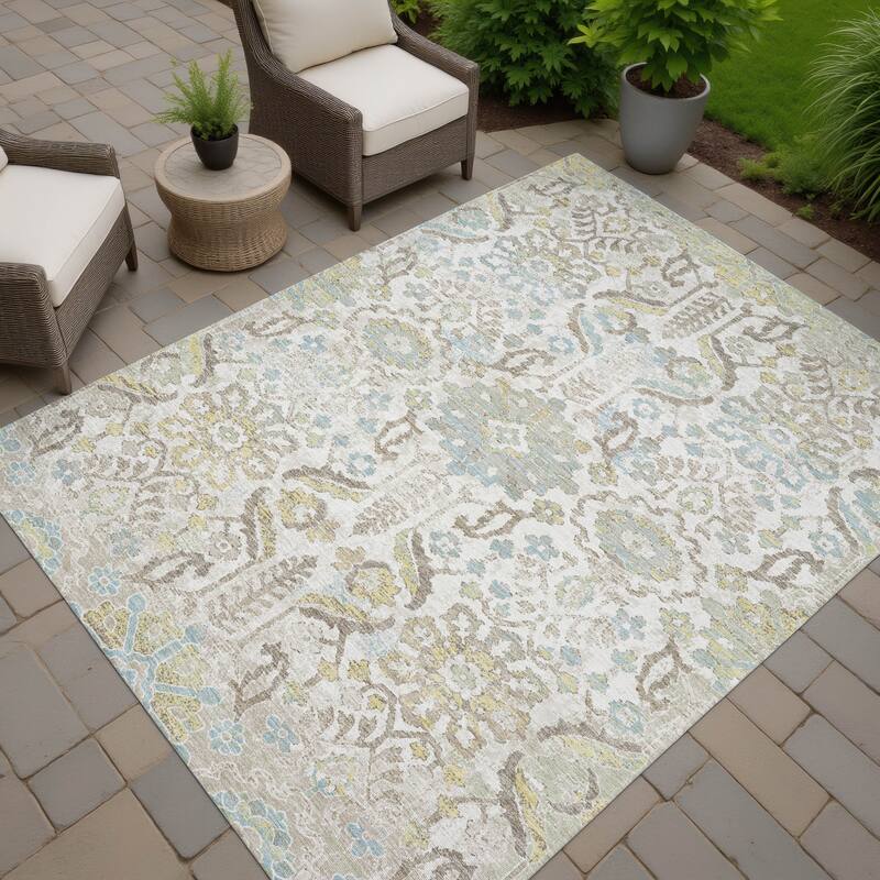 Machine Washable Indoor/ Outdoor Global Firestone Chantille Rug