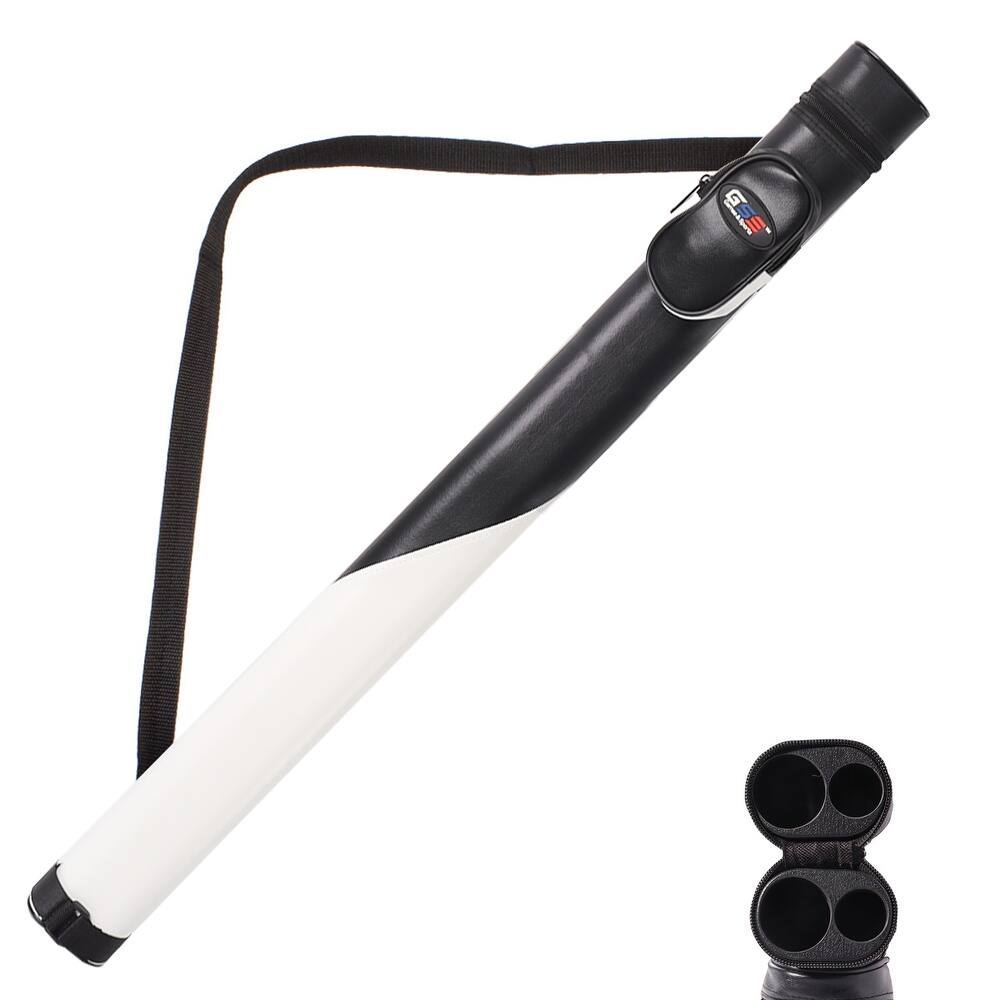 GSE™ 1x1 Deluxe Hard Billiard Pool Cue Stick Carrying Case, Billiard Cue Case Holds 1 Butts/1 Shafts (7 Colors)