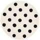 preview thumbnail 21 of 22, SAFAVIEH Handmade Kids Marrigje Wool Rug 5' Round - Ivory/Black - Round