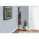 Offex Black Metal 74"H Coat Rack