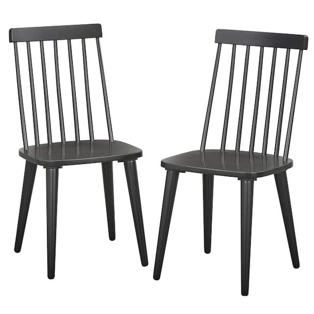 Lifestorey Lowry Solid Wood Dining Chairs (Set of 2)
