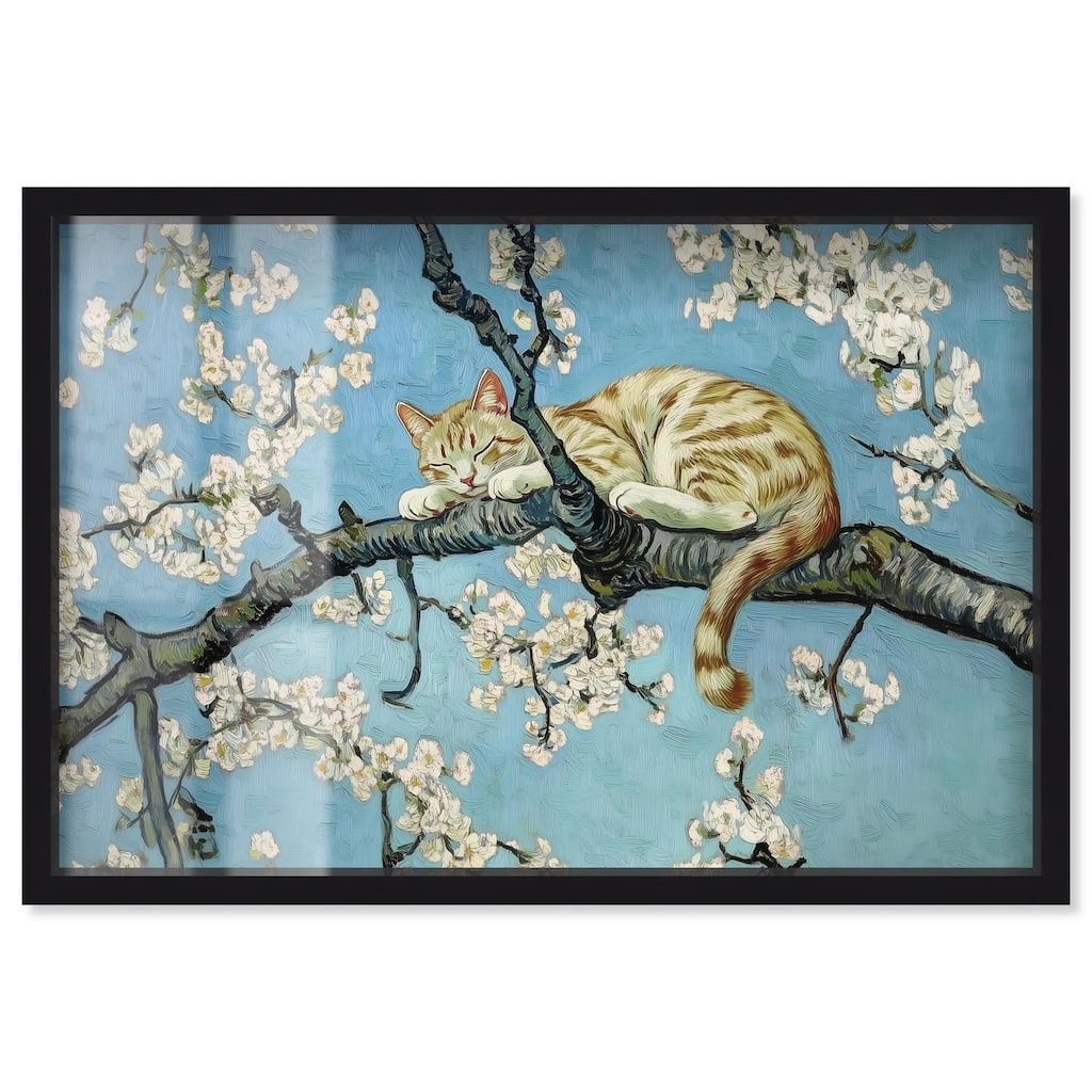 Autumn Blossom Kitten Shadowbox by Art Remedy
