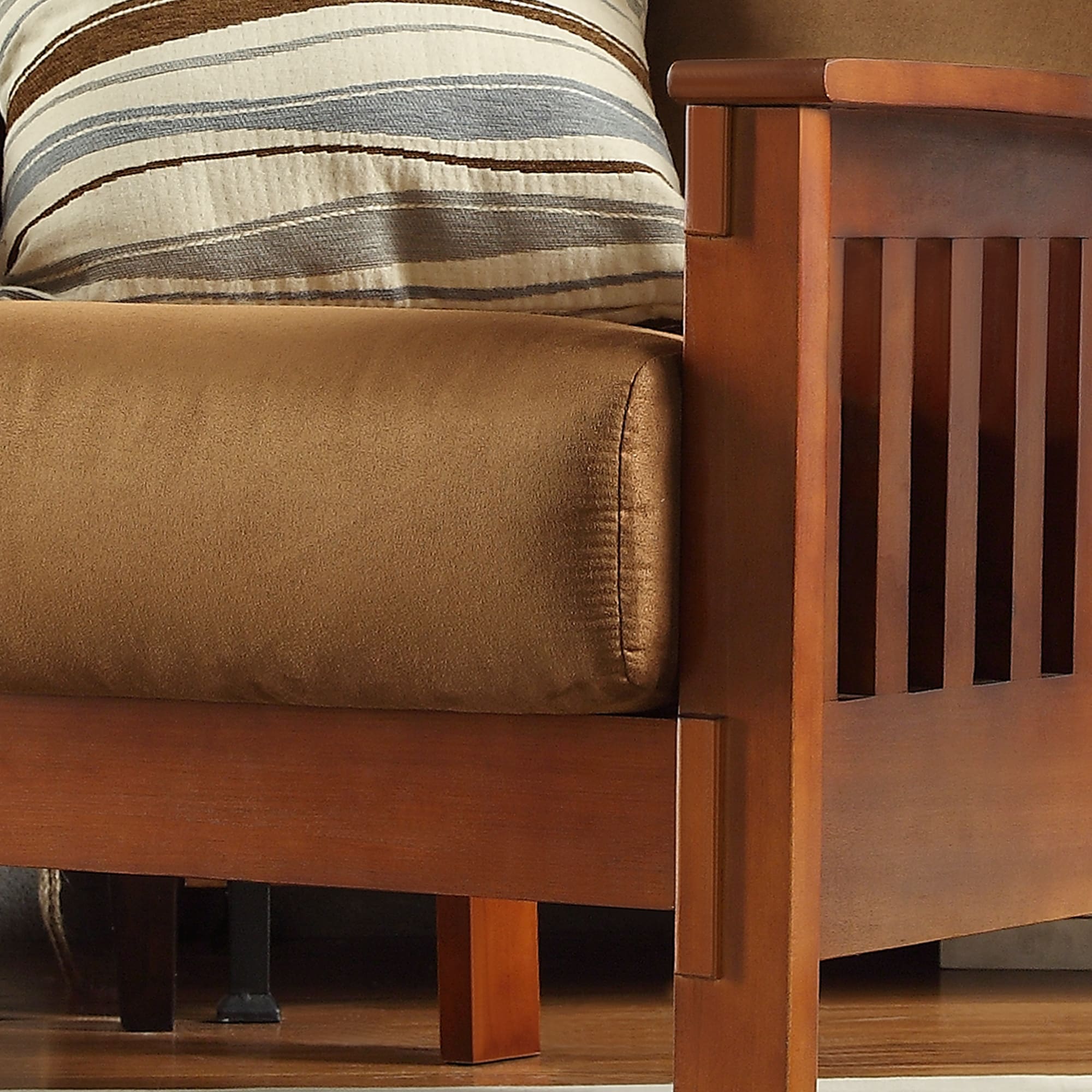 Is there a dark brown product available in baxton studio. hills mission style oak accent chair by inspire q classic