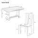 preview thumbnail 4 of 30, Modern Dining Table Set 4 Upholstered Chairs