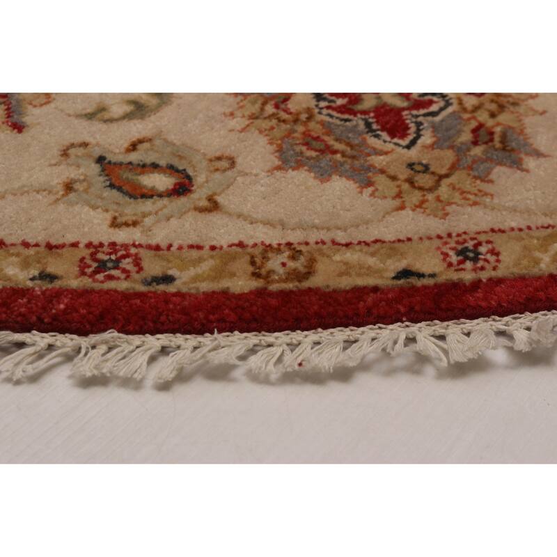 ECARPETGALLERY Hand-knotted Jamshidpour Red Wool Rug - 5' x 5'