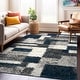 preview thumbnail 3 of 54, World Rug Gallery Distressed Modern Boxes Plush Shag Area Rug