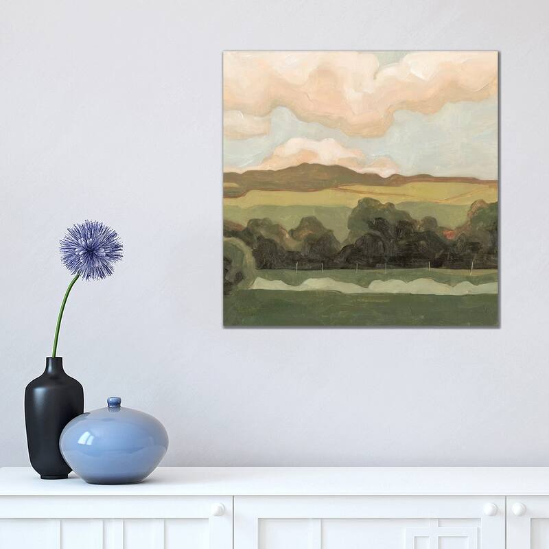 iCanvas "Ochre Evening I" by Emma Scarvey Canvas Print - 18x18x1.5