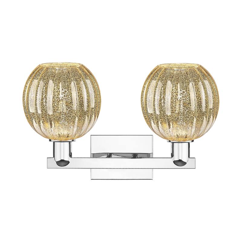 Innovations Lighting Downtown Urban - Preston - 2 Light 16" Globe Shade Bath Vanity Light