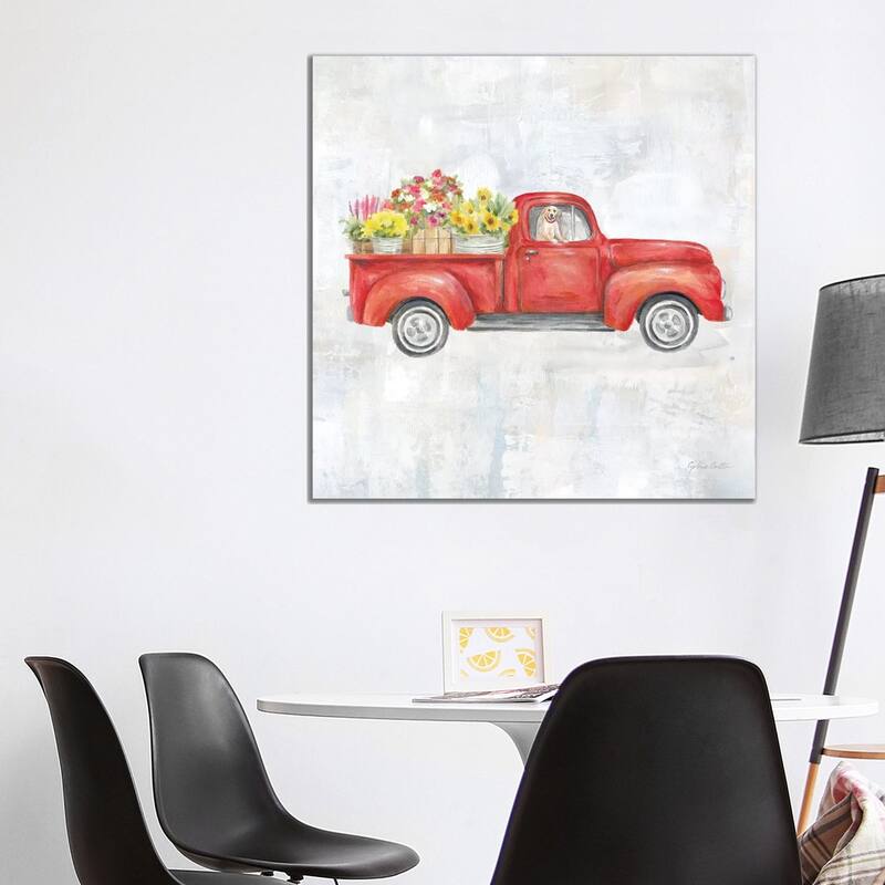 iCanvas "Vintage Red Truck" by Cynthia Coulter Canvas Print - 37x37x1.5