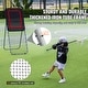 preview thumbnail 3 of 12, Folding Lacrosse Rebounder for Backyard, Volleyball Bounce Back Net, Pitchback Throwback Baseball Softball Training Screen