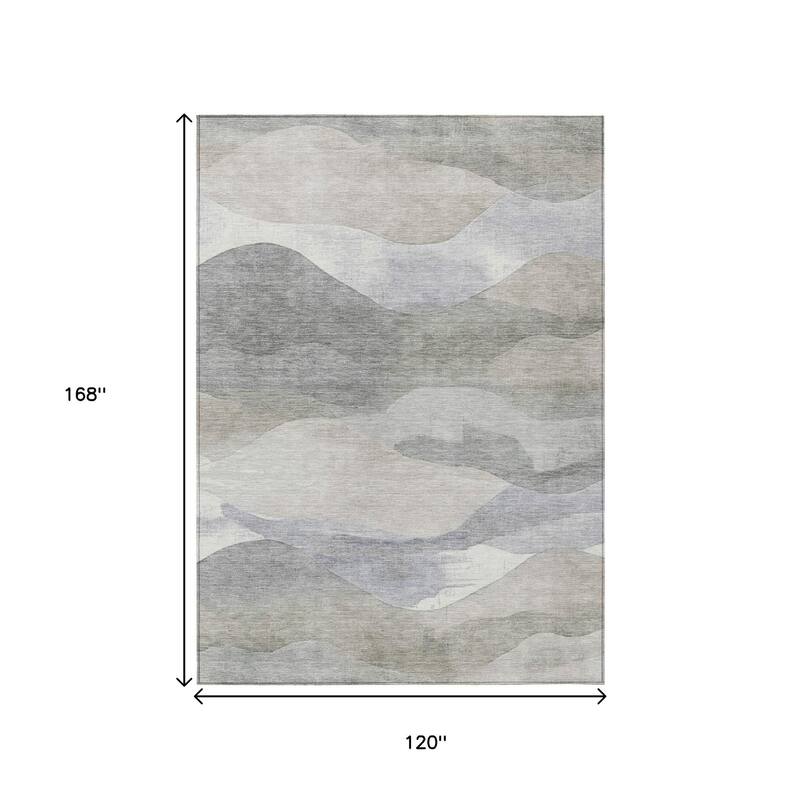 HomeRoots Abstract Transitional Rectangle Outdoor Rug