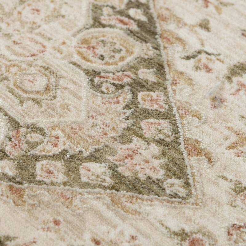 Alora Decor Poppy Traditional Natural Polyester/Polypropylene Area Rug