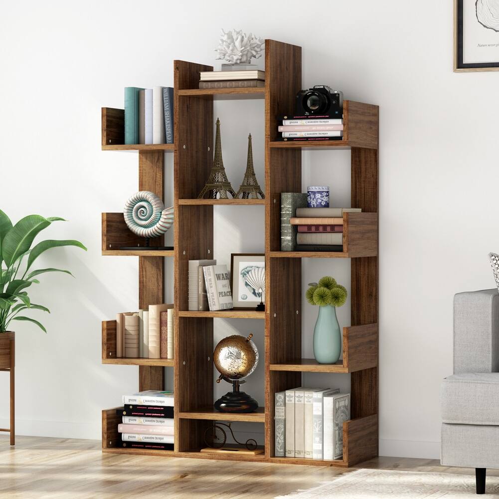 12-Shelf Bookshelf Bookcase Rack Display Shelf