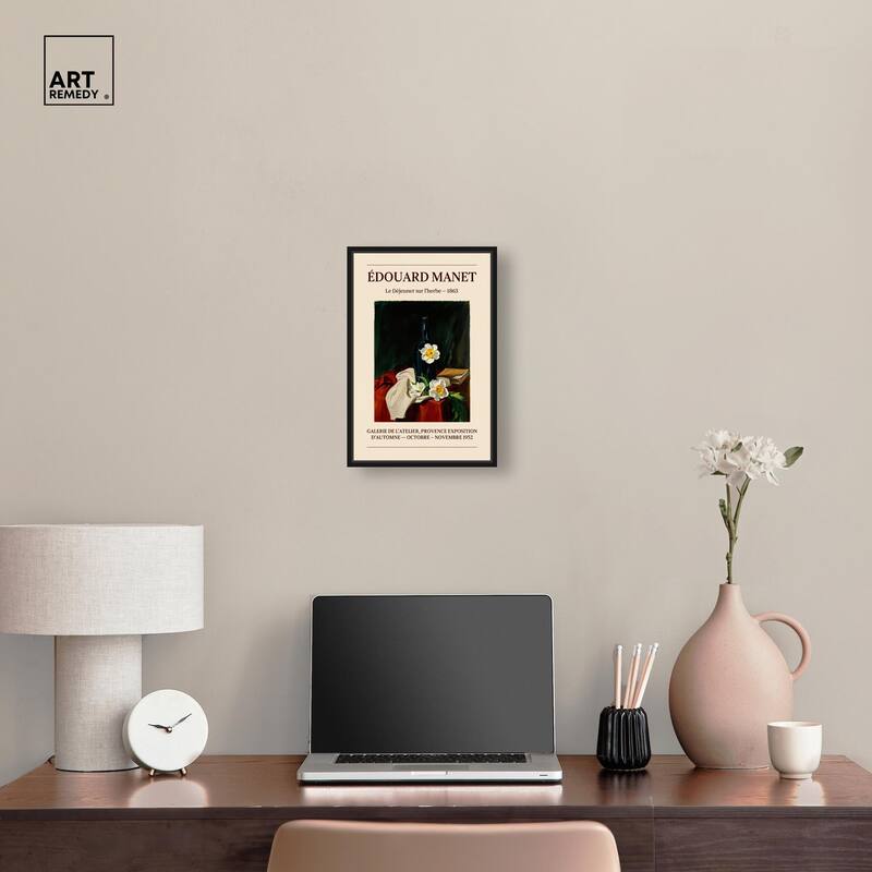 Daffodils and Bottle Canvas by Art Remedy