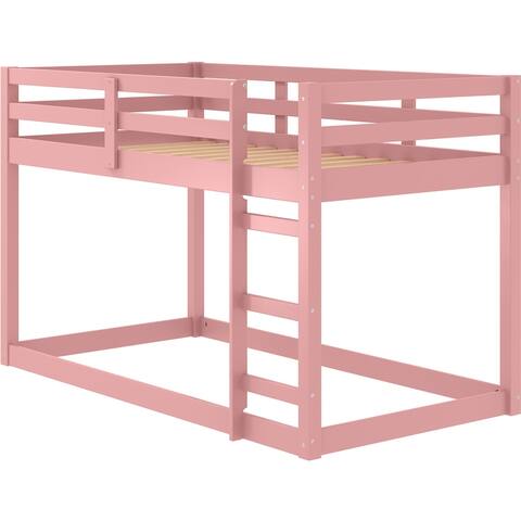ACME Gaston II Twin Loft Bed in Pink Finish