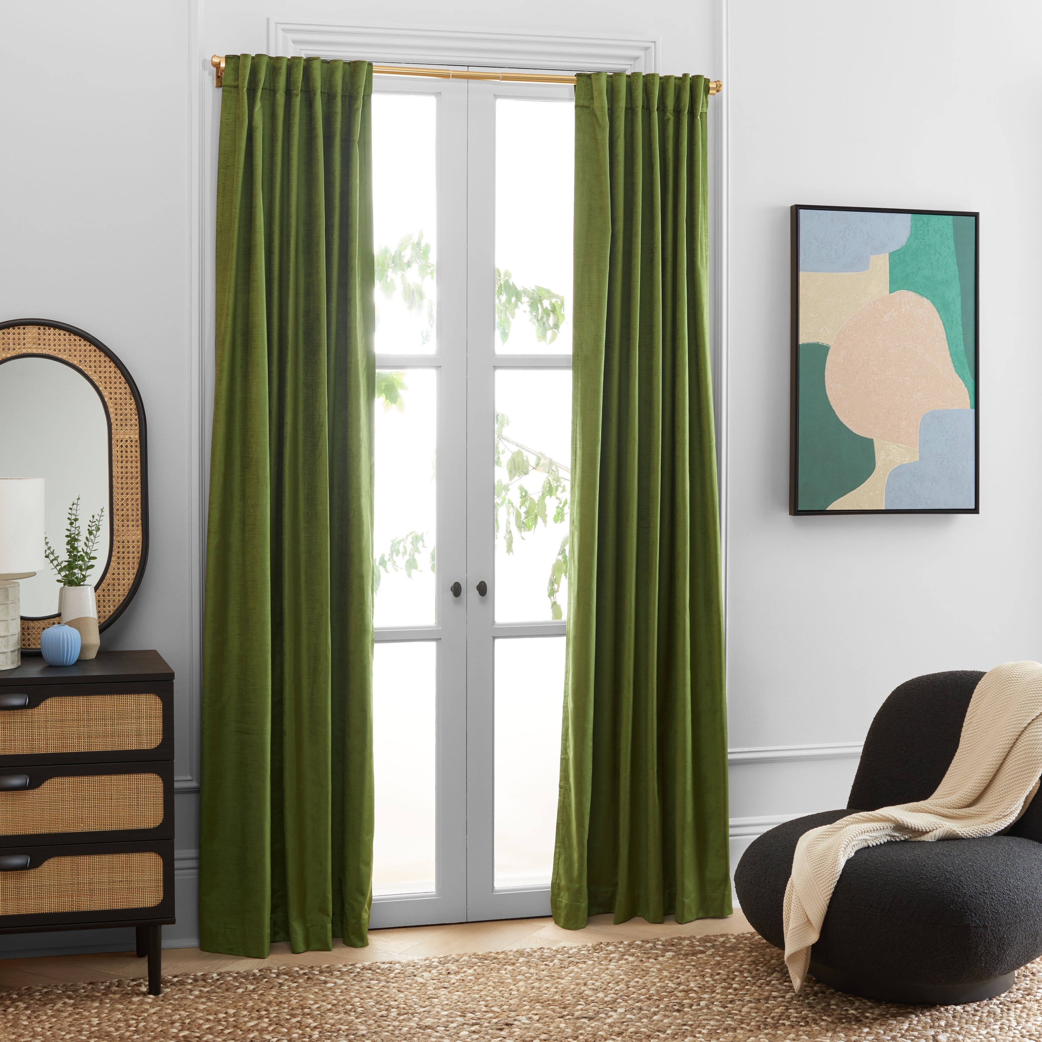 SAFAVIEH Kairi Blackout Window Curtain Panel Treatment (Single)