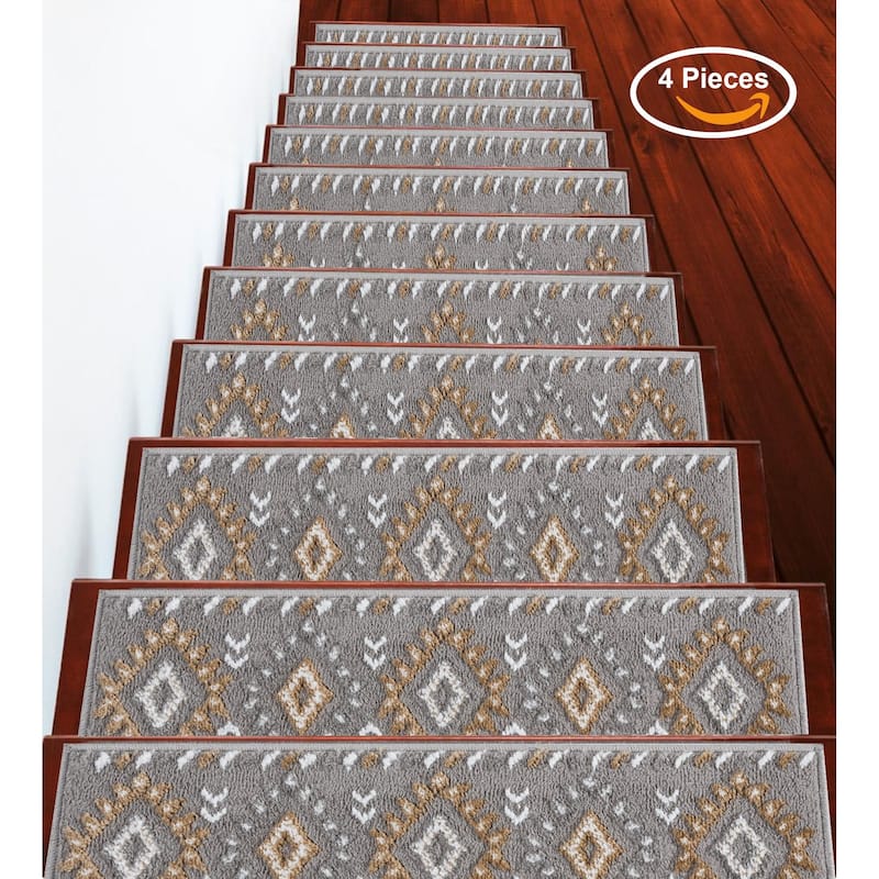 SussexHome Traditional PP Stair Treads (9 x 28 in.)