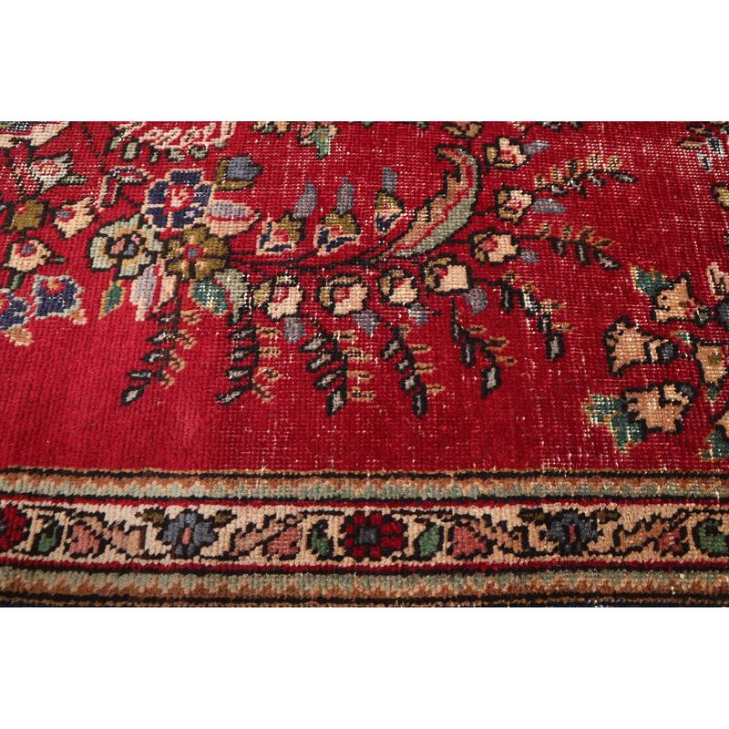 ECARPETGALLERY Hand-knotted Antalya Vintage Red Wool Rug - 6'5 x 9'9