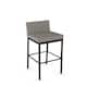 Option Taupe Gray Faux Leather/Dark Brown Metal