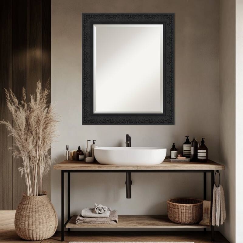 Luxe Beveled Framed Bathroom Vanity Wall Mirror