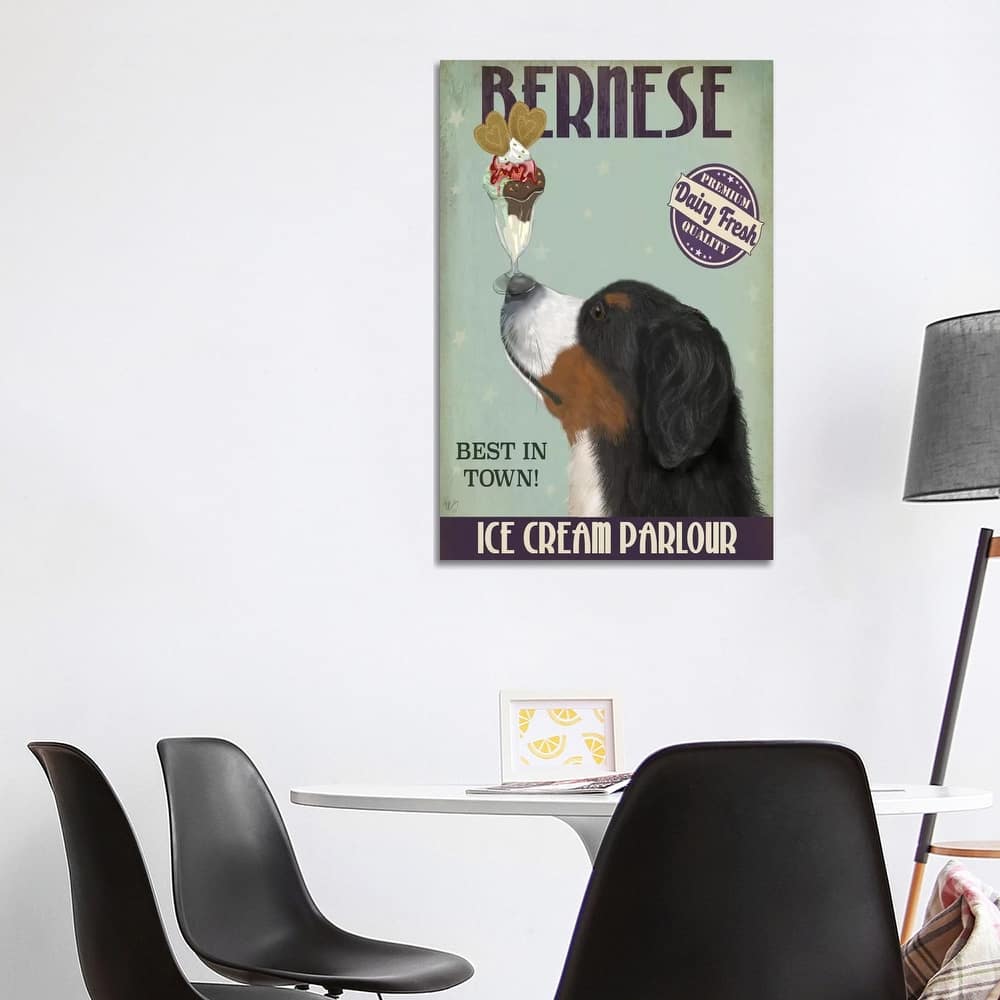 iCanvas "Bernese Ice Cream Parlour" by Fab Funky Canvas Print