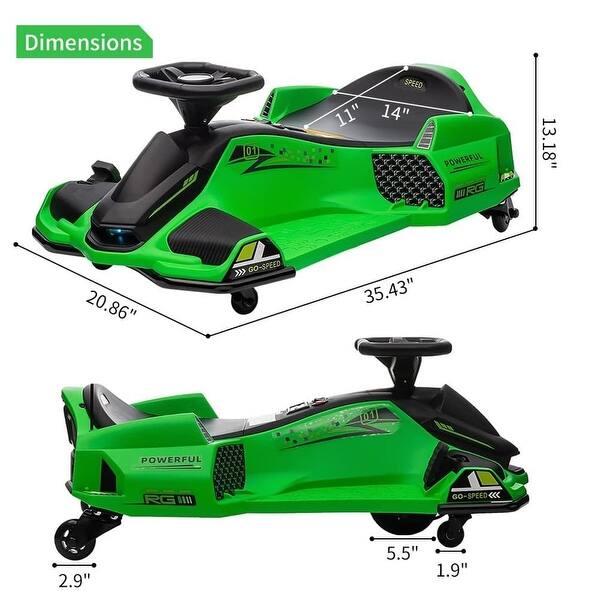 dimension image slide 0 of 5, 12V Ride on Drift Car