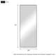 preview thumbnail 65 of 103, Aluminum Alloy Full Length Floor Mirror