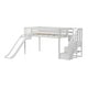 preview thumbnail 21 of 62, Max and Lily Classic Twin Low Loft with Stairs, Easy Slide and Curtain