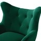 preview thumbnail 68 of 141, Eusebio Tufted Velvet Accent Chair with Wingback, Arms, and Metal Gold Legs for Living Room or Bedroom by HULALA HOME