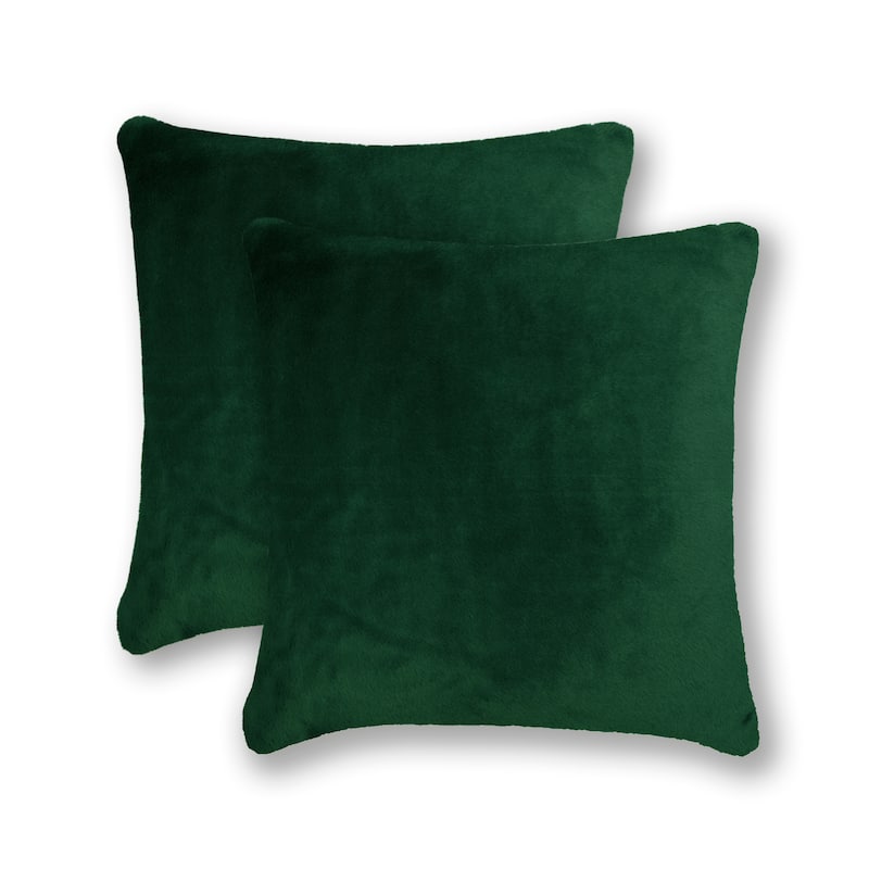 Sherry Kline Fury Tale 20-inch Faux Fur Pillow (set of 2)