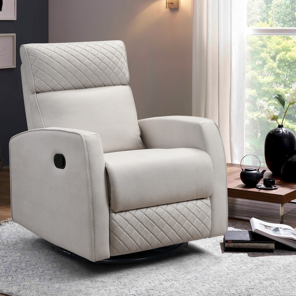 cream recliner rocker