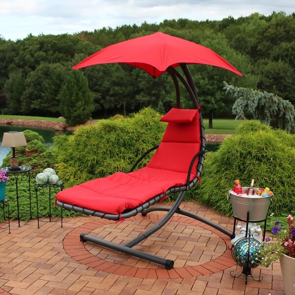Lounger chair hotsell with umbrella