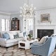 preview thumbnail 2 of 14, Art Deco Crystal Flower Glass Bubble Sunburst Chandelier 23.6in