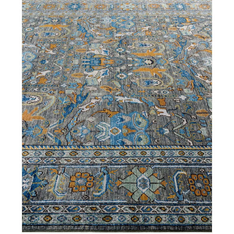 Serapi One-of-a-Kind Hand-Knotted Area Rug - Green - 7' 11" x 9' 9"