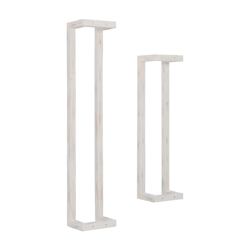Twombly Wooden Wall Mount Towel Rack (Set of 2)