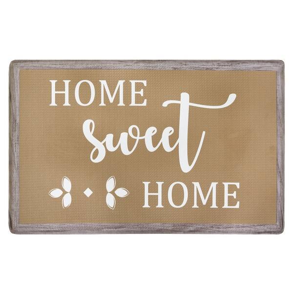 Shop Anti Fatigue Mat 18in X 30in Modern Farmhouse Tan 18x30 Overstock 32028554
