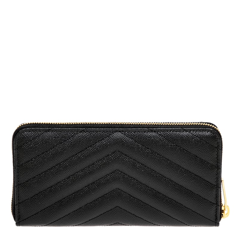 Saint Laurent Cassandre Matelassé Zip Around Wallet